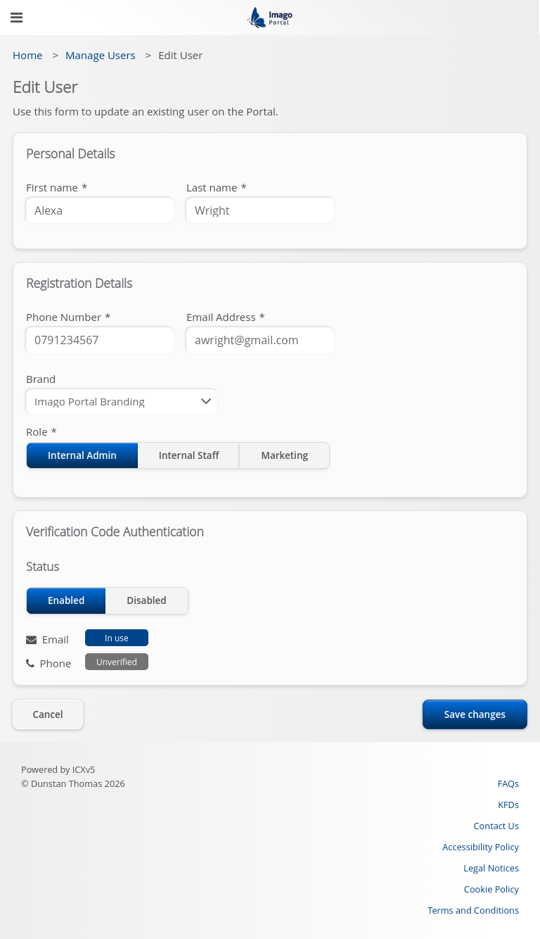 Role-InternalAdmin > 06 Edit User